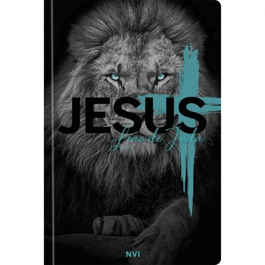 COMPRE 1 LEVE 3 – Bíblia Leão de Judá NVI Soft Touch Jesus em Vermelho