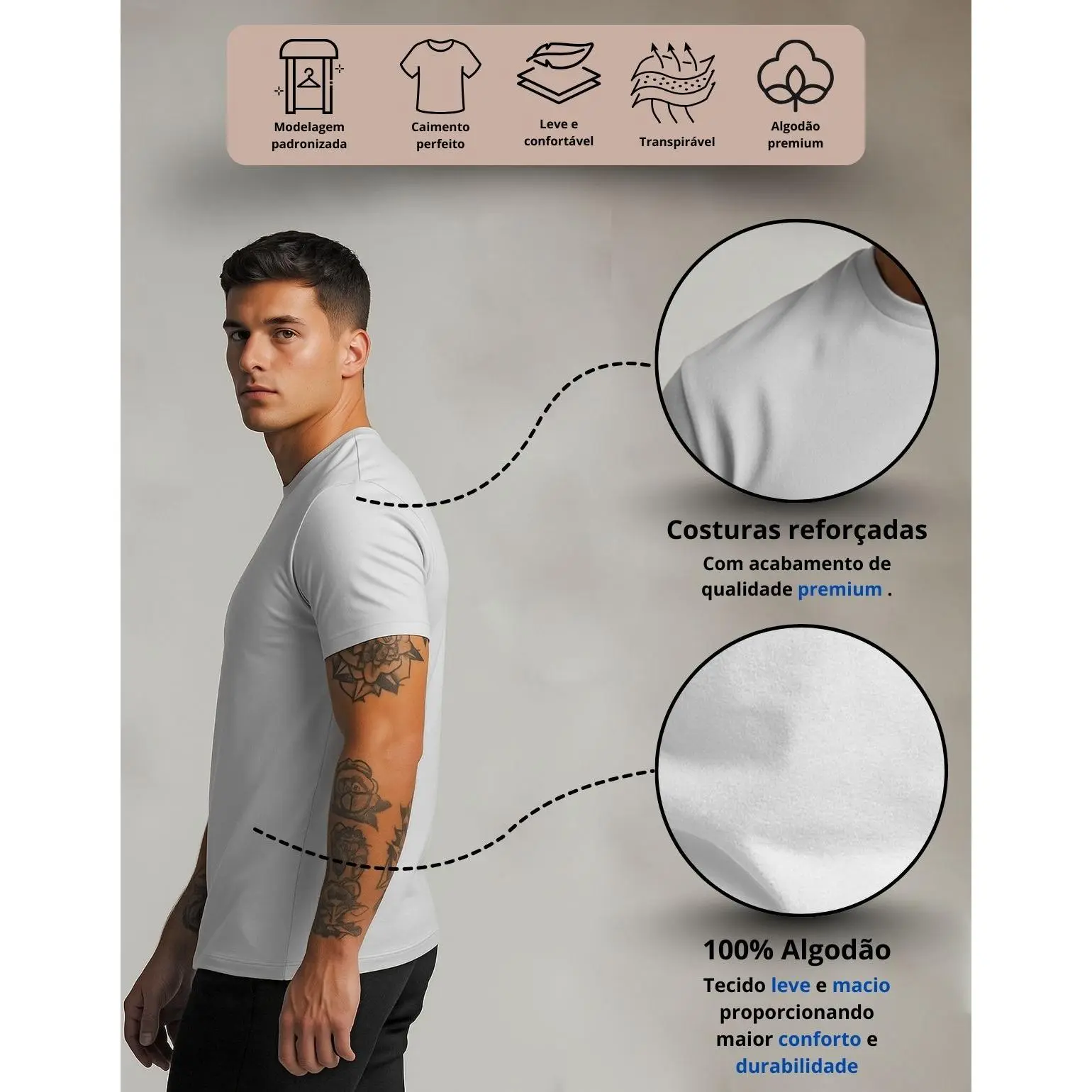 COMPRE 1 LEVE 3 - Camiseta Religiosa Medalha de São Bento A Cruz Sagrada - Imagem 3