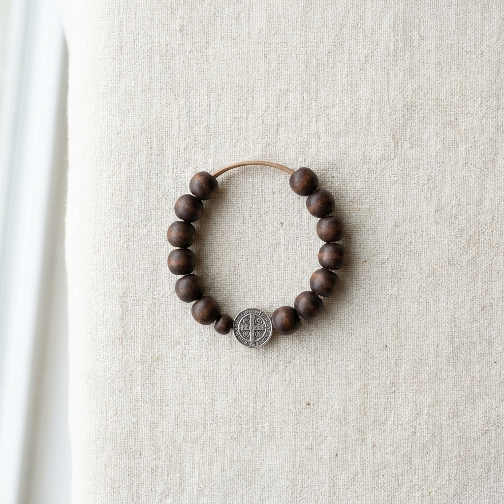 Dezena de Pulso de São Bento (Pulseira Terço)