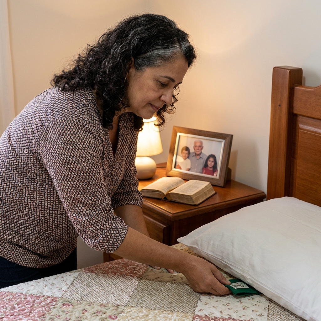 Escapulário Verde do Imaculado Coração de Maria - lifestyle