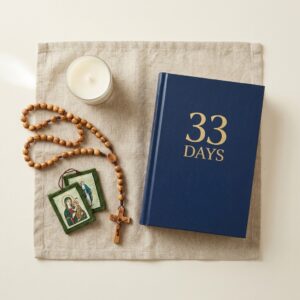 Kit Consagração N. Sra. (livro 33 dias + terço + escapulário)