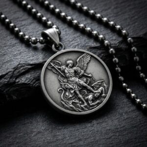 Medalha de São Miguel Arcanjo Aço Inox