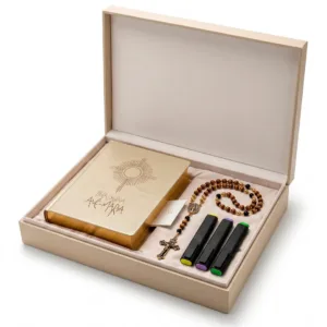 Kit Completo de Oração com Bíblia + Terço + Marca-textos