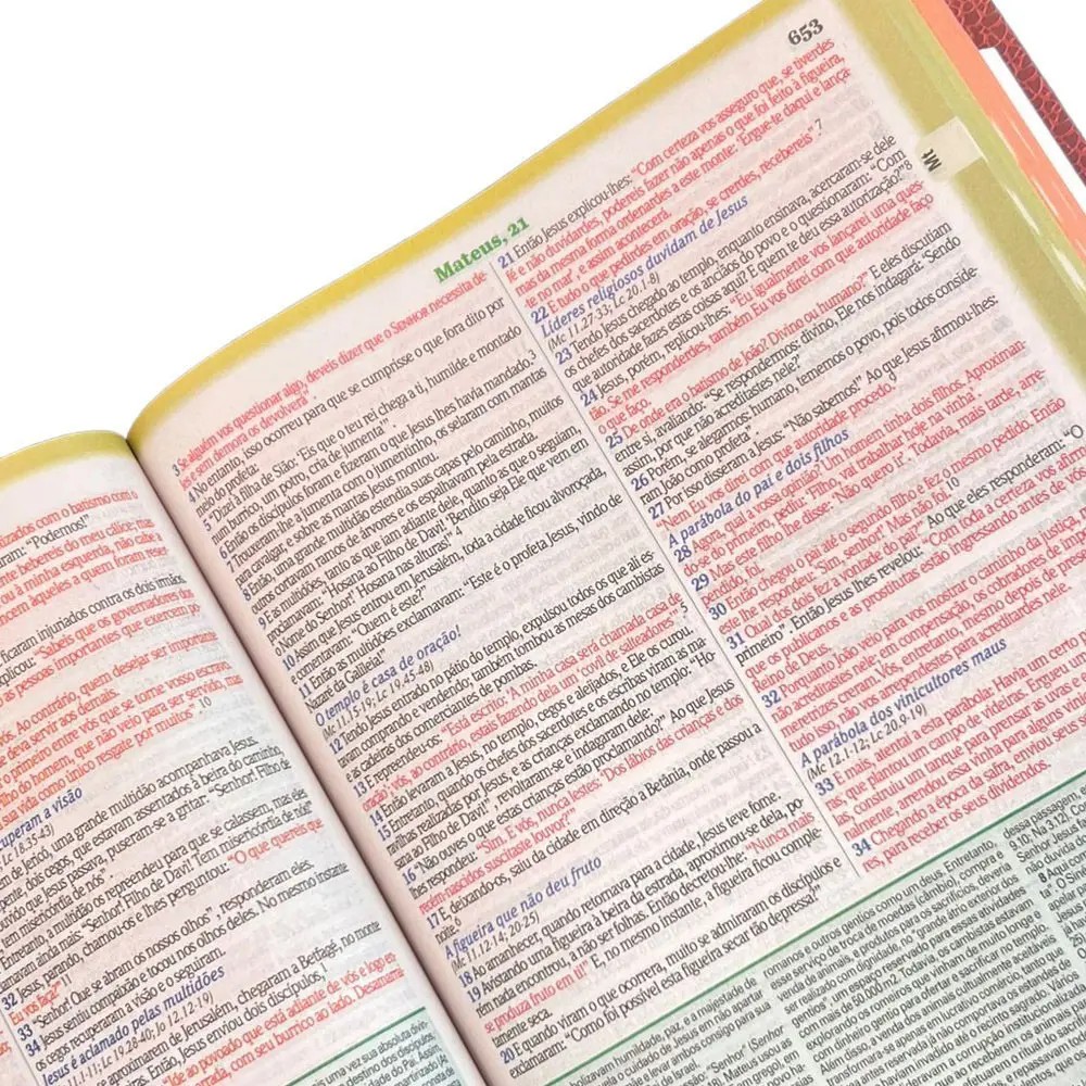 Palavras de Deus e Jesus coloridas