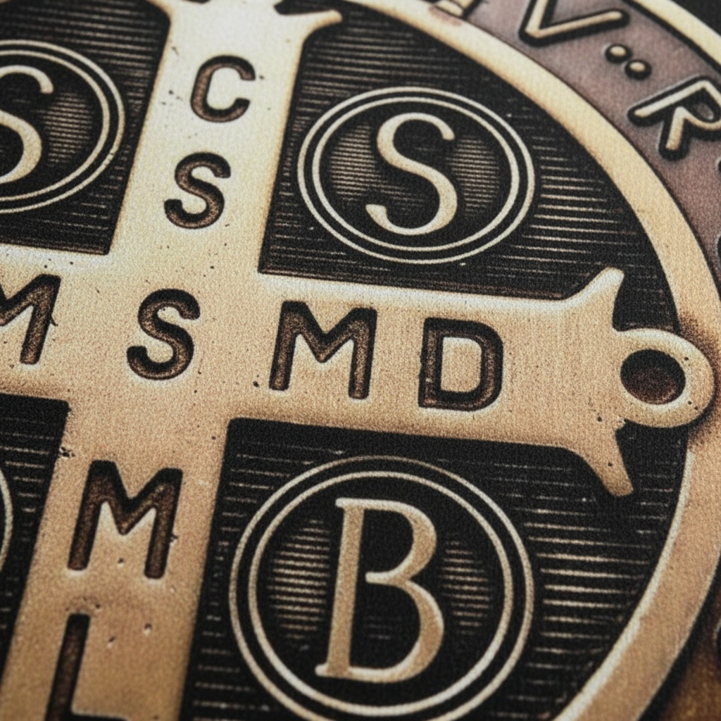 Detalhe da Medalha São Bento