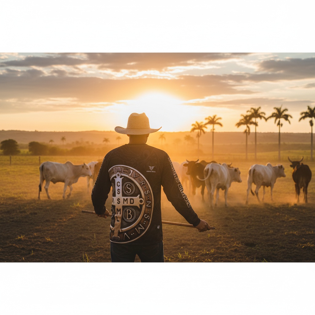 Camiseta no uso rural